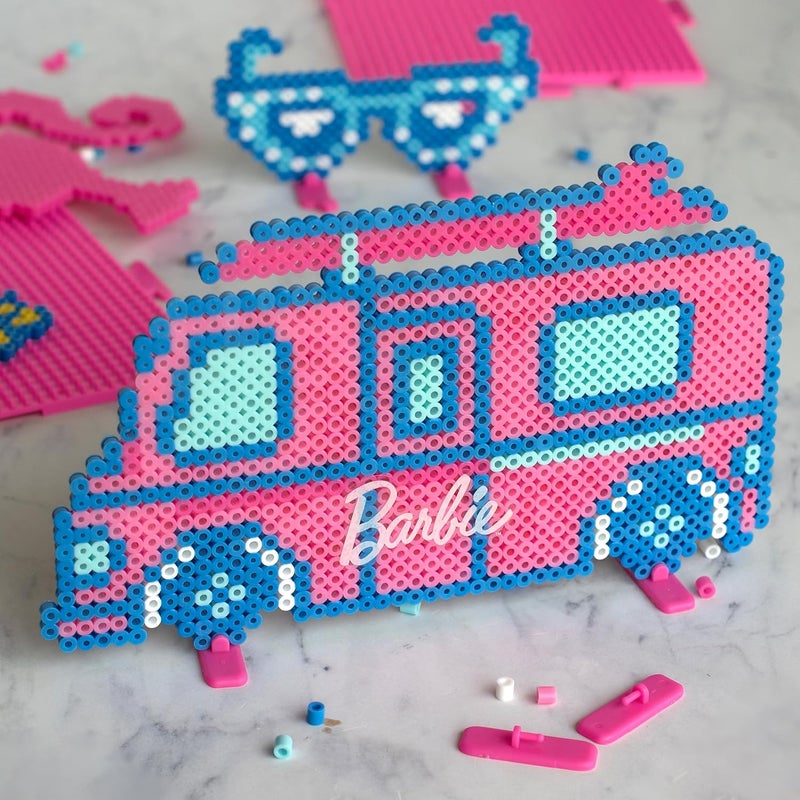 Perler 80-57199 Mattel Barbie Fused Bead Deluxe Activity Kit, 9 Unique Patterns, Multicolor, 4011 Pieces - Image 5